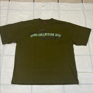 FUBU Men's Olive Green T-Shirt